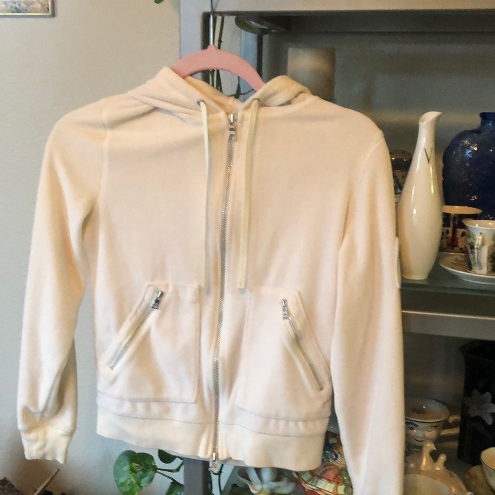 Banana republic cream hoodie small